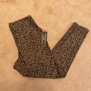NWT Animal Print Large Athletic Leggings